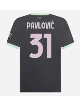 Billige AC Milan Strahinja Pavlovic #31 Tredjedrakt 2024-25 Kortermet